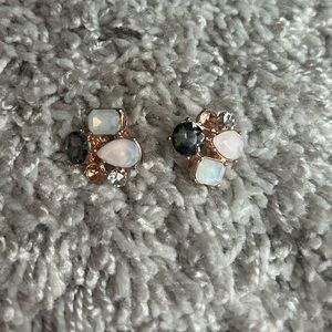 Kate Spade rose gold earrings.